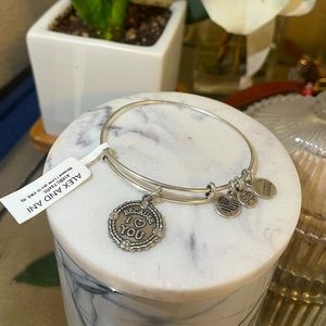NWT Alex and Ani Because I Love You Charm Bangle